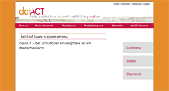 Desktop Screenshot of datact-project.org